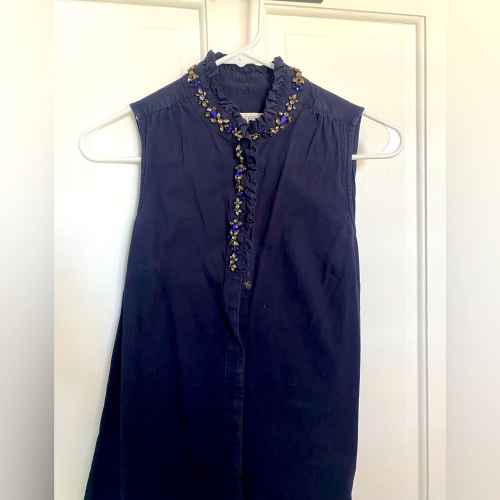 Navy JCrew professional top